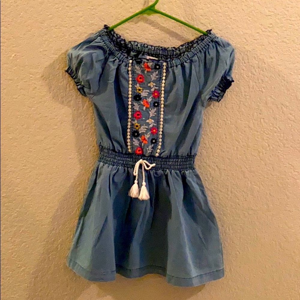 Girls Freestyle Blue Dress Sz 6x